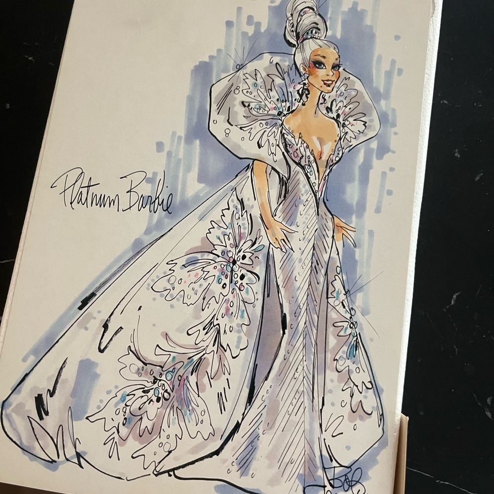 Barbie Platinum Doll by Bob Mackie - Picture 8 of 11